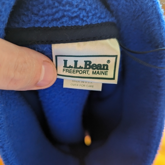 Vintage Large Blue L.L. Bean Fleece - Picture 4 of 4